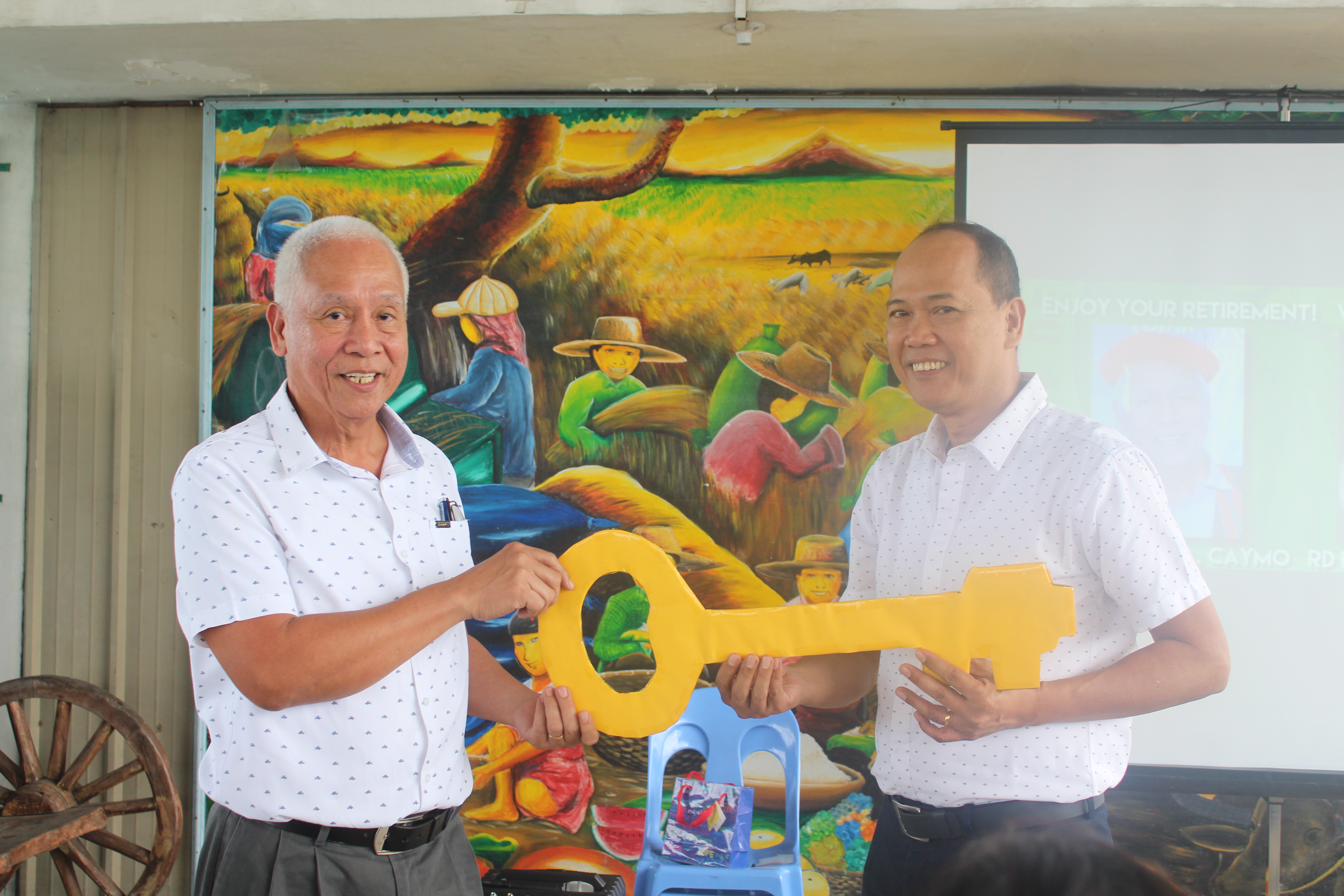 RD Leandro A. Caymo turned over the key of responsibility of Region I to Rd Homer P. Tobias.