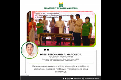 Pangulong Ferdinand R. Marcos Jr. nagdeklara ng moratorium sa pagbabayad ng amortisasyon at interes ng lupa. 