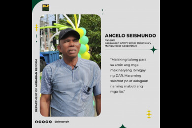 Organisasyon ng mga magsasaka sa Central Visayas tumanggap ng mga makinaryang pangsaka.