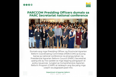 Tinaguriang “PARCCOM Leadership: Meeting the Challenges,” ang kaganapan ay upang palakasin ang 76 PARCCOMs sa bansa. 