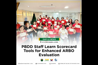 DARPO La Union's PBDD Staff Learn Scorecard Tools for Enhanced ARBO Evaluation