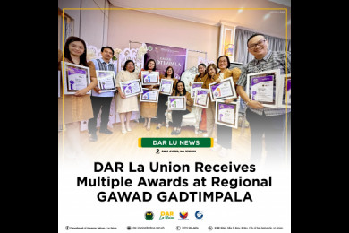 DARPO La Union receives multiple awards during the Gawad GADtimpala awarding ceremony