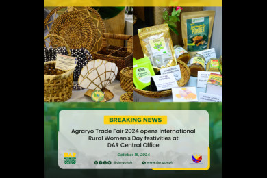 The Agraryo Trade Fair (ATF) 2024 showcases a wide array of food and non-food products, furniture, handicrafts, and organic goods crafted by women agrarian reform beneficiaries (ARBs).