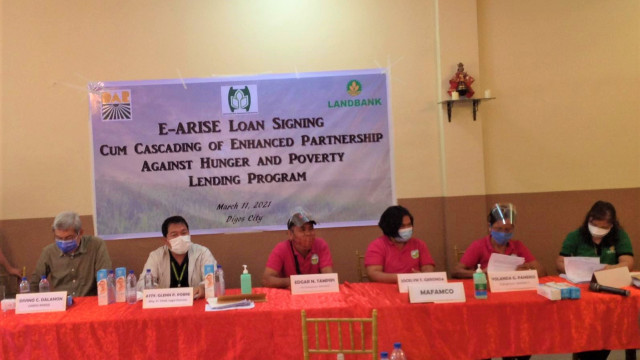 LAND BANK E-ARISE LOAN FACILITY RELEASED PHP7.3M  TO FOUR DAR XI ARB COOPS