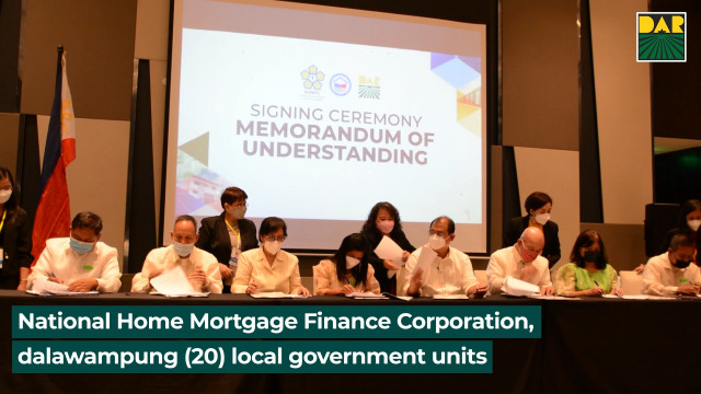DAR, NHMFC, and LGUs to provide housing loan programs for agrarian reform beneficiaries.