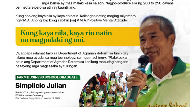 DAR Pangasinan - ARBinFOCUS: An ARB with a positive mental attitude - February 27, 2024