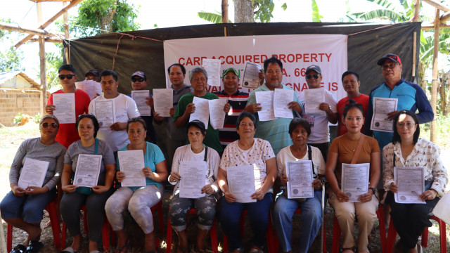 AGRARIAN REFORM BENEFICIARIES IN BALASAN, ILOILO OFFICIALLY INSTALLED: NOW LANDOWNERS