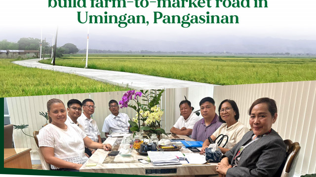 DAR, DPWH collaborate to build farm-to-market road in Umingan, Pangasinan