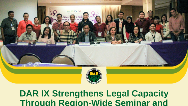 DAR IX Strengthens Legal Capacity Through Region-Wide Seminar and Workshop