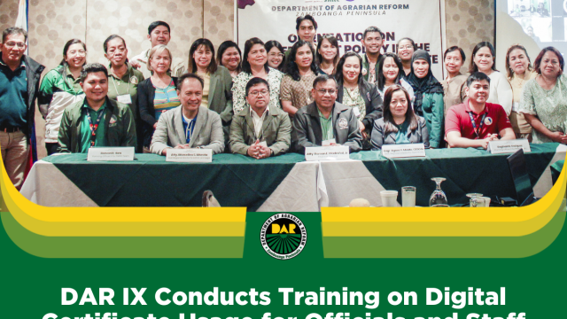 DAR IX Conducts Training on Digital Certificate Usage for Officials and Staff