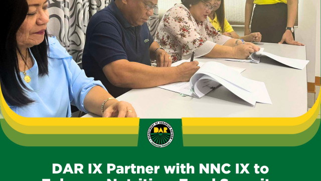 DAR IX Partner with NNC IX to Enhance Nutrition, Food Security
