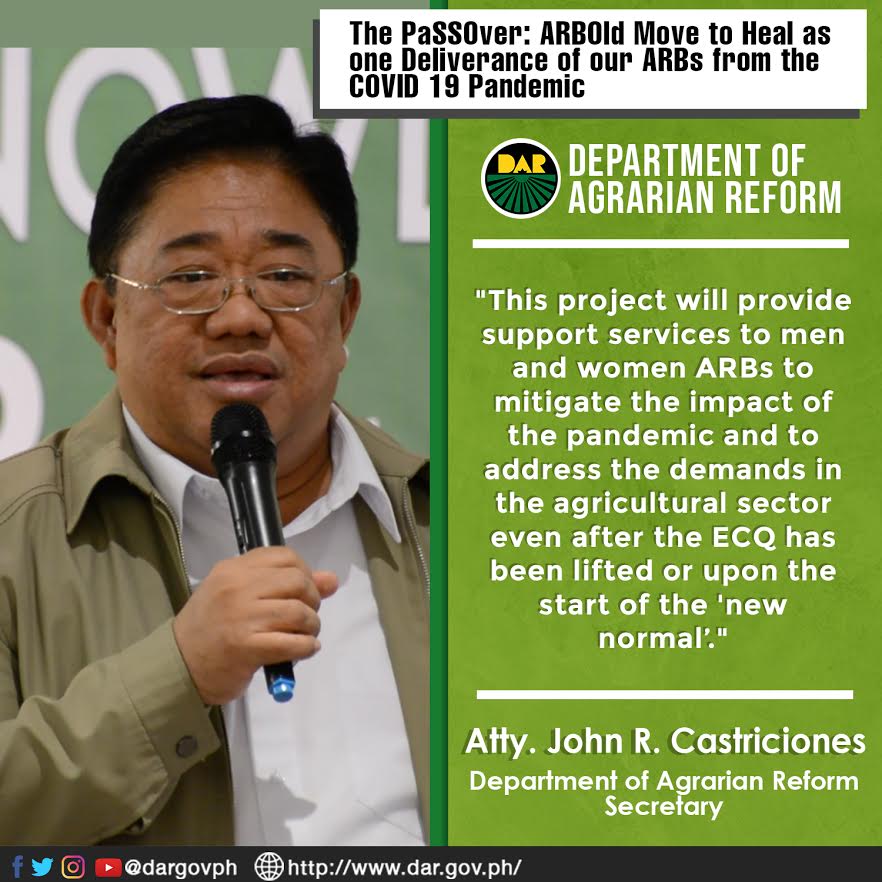 The Department Of Agrarian Reform (DAR) Has Allotted P300 Million ...