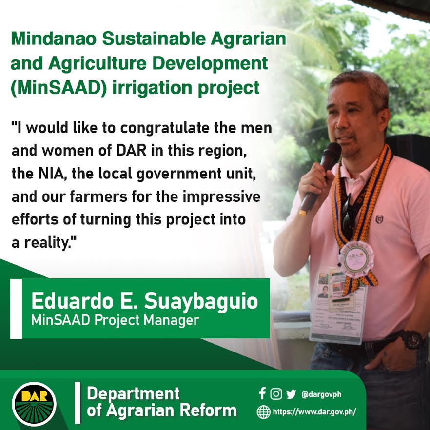 Dar Minsaad Project Manager Eduardo E Suaybaguio Reaffirmed The 