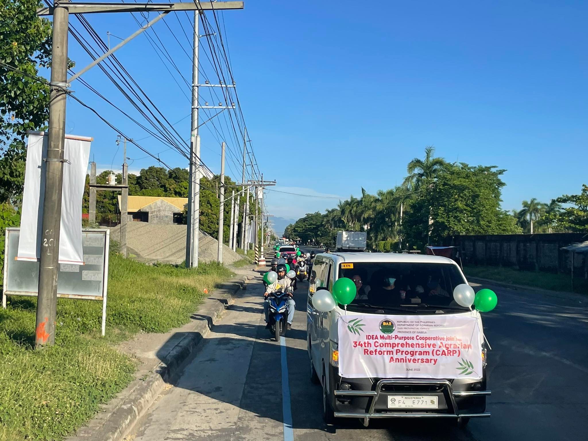 Motorcade from DAR Provincial Office to F.L. Dy Coliseum